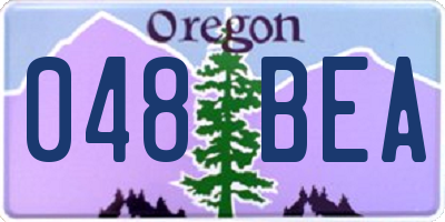 OR license plate 048BEA