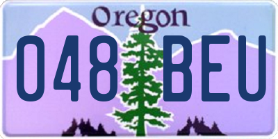 OR license plate 048BEU