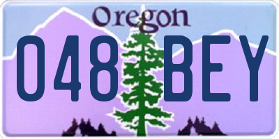 OR license plate 048BEY