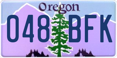 OR license plate 048BFK