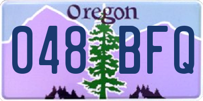 OR license plate 048BFQ