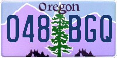 OR license plate 048BGQ