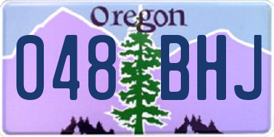 OR license plate 048BHJ