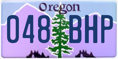OR license plate 048BHP