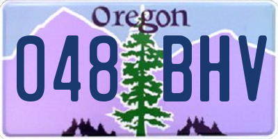 OR license plate 048BHV