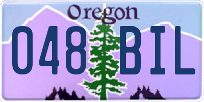 OR license plate 048BIL