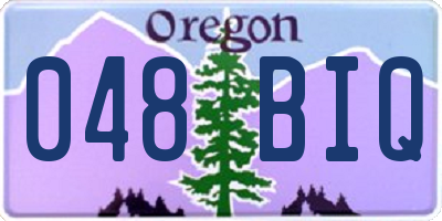 OR license plate 048BIQ