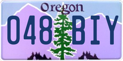 OR license plate 048BIY