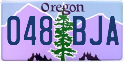 OR license plate 048BJA