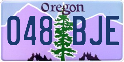 OR license plate 048BJE