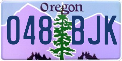 OR license plate 048BJK