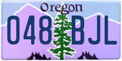OR license plate 048BJL