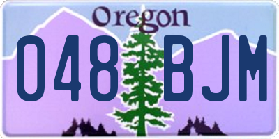 OR license plate 048BJM