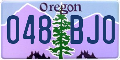 OR license plate 048BJO