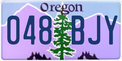 OR license plate 048BJY