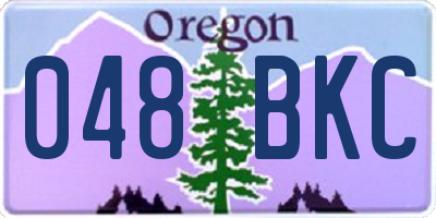 OR license plate 048BKC