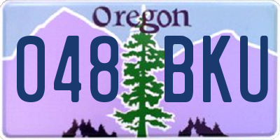 OR license plate 048BKU