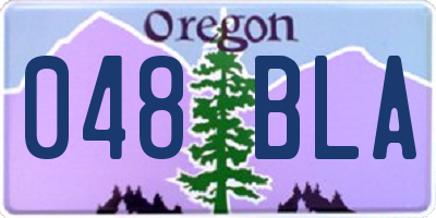 OR license plate 048BLA