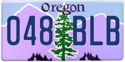 OR license plate 048BLB