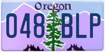 OR license plate 048BLP