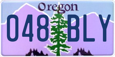 OR license plate 048BLY