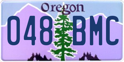 OR license plate 048BMC