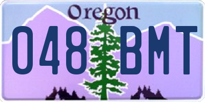 OR license plate 048BMT