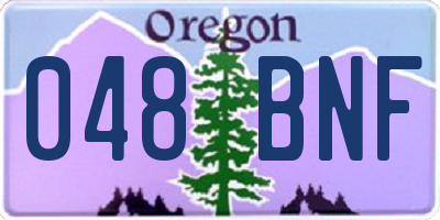OR license plate 048BNF