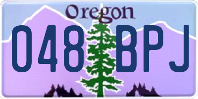 OR license plate 048BPJ