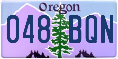 OR license plate 048BQN