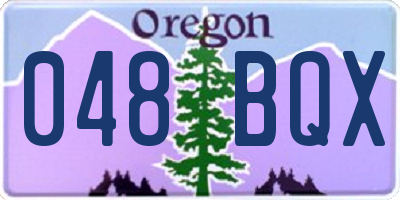 OR license plate 048BQX