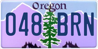 OR license plate 048BRN