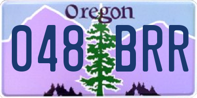 OR license plate 048BRR