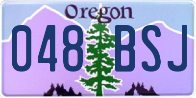 OR license plate 048BSJ