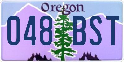 OR license plate 048BST