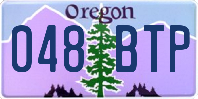 OR license plate 048BTP