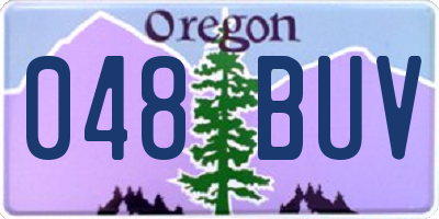 OR license plate 048BUV