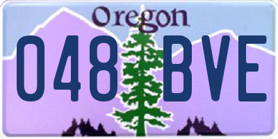 OR license plate 048BVE