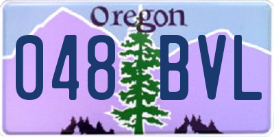 OR license plate 048BVL