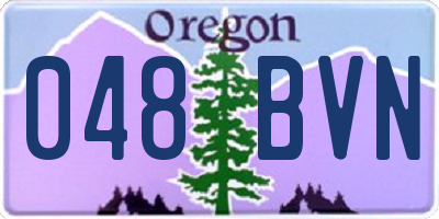 OR license plate 048BVN