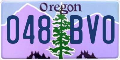 OR license plate 048BVO