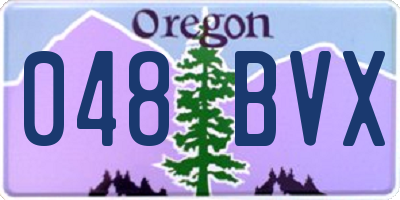 OR license plate 048BVX