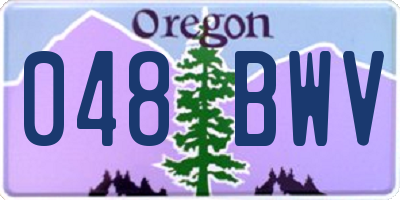 OR license plate 048BWV