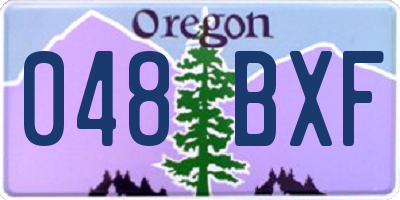 OR license plate 048BXF