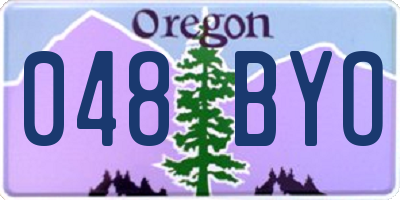 OR license plate 048BYO