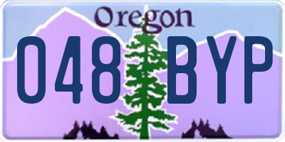 OR license plate 048BYP