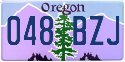 OR license plate 048BZJ