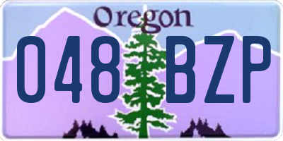 OR license plate 048BZP