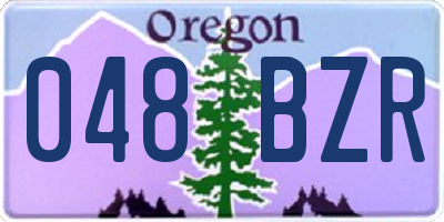OR license plate 048BZR