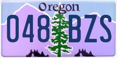 OR license plate 048BZS